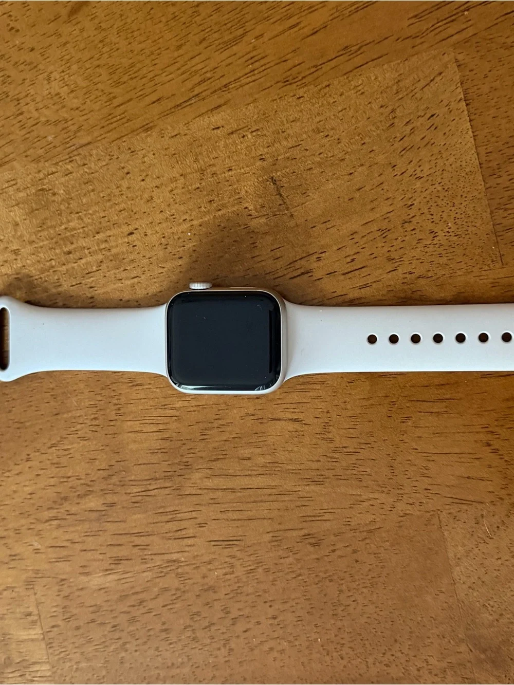 Apple White Smartwatch with Silicone Band